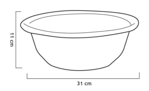 OKROGLA POSODA 7L