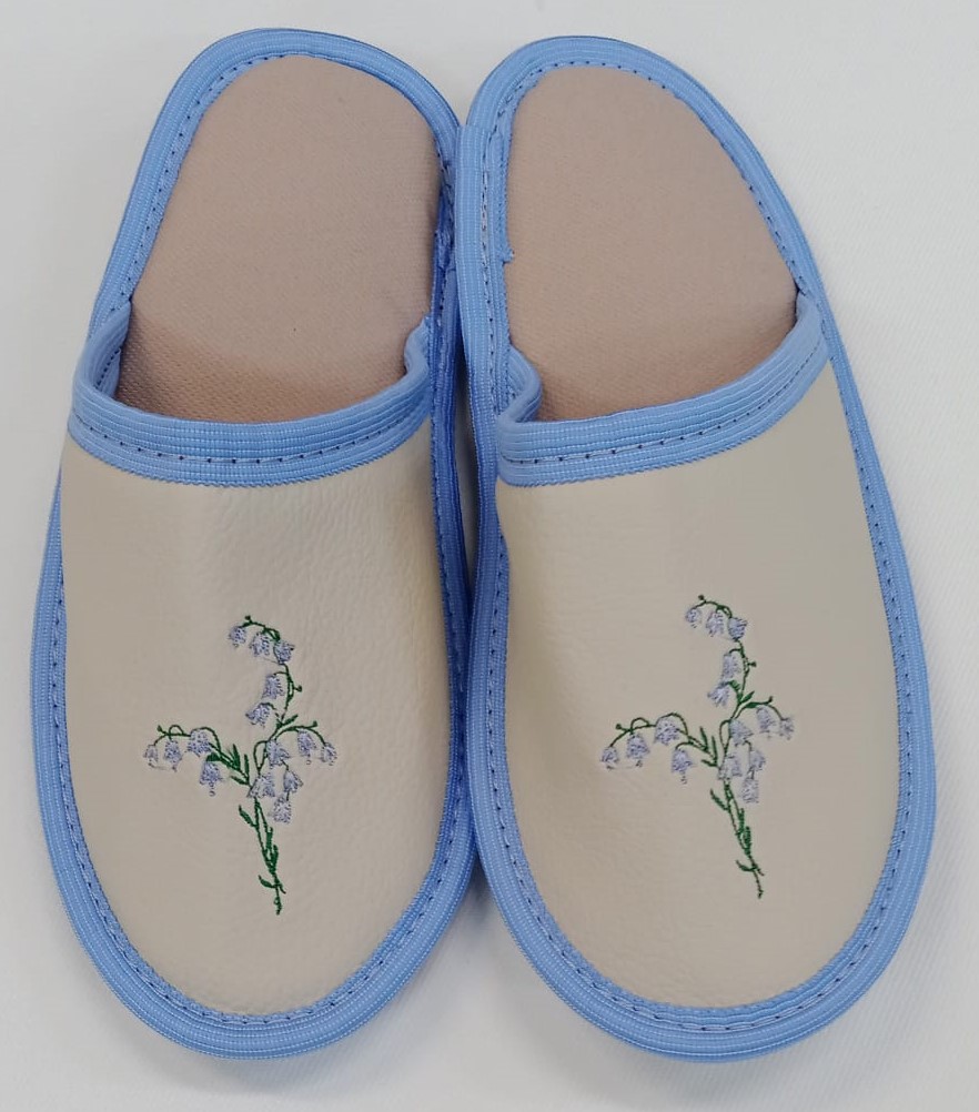 COPATI SOBNI - UMETNO USNJE / BLAGO Z VEZENINO (38-39) - LIMITED EDITION