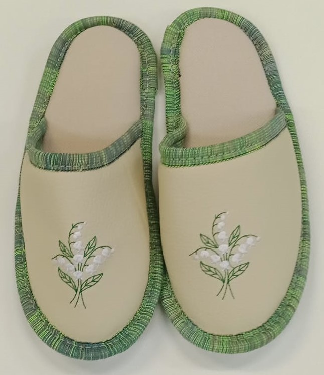 COPATI SOBNI - UMETNO USNJE / BLAGO Z VEZENINO (42-43) - LIMITED EDITION